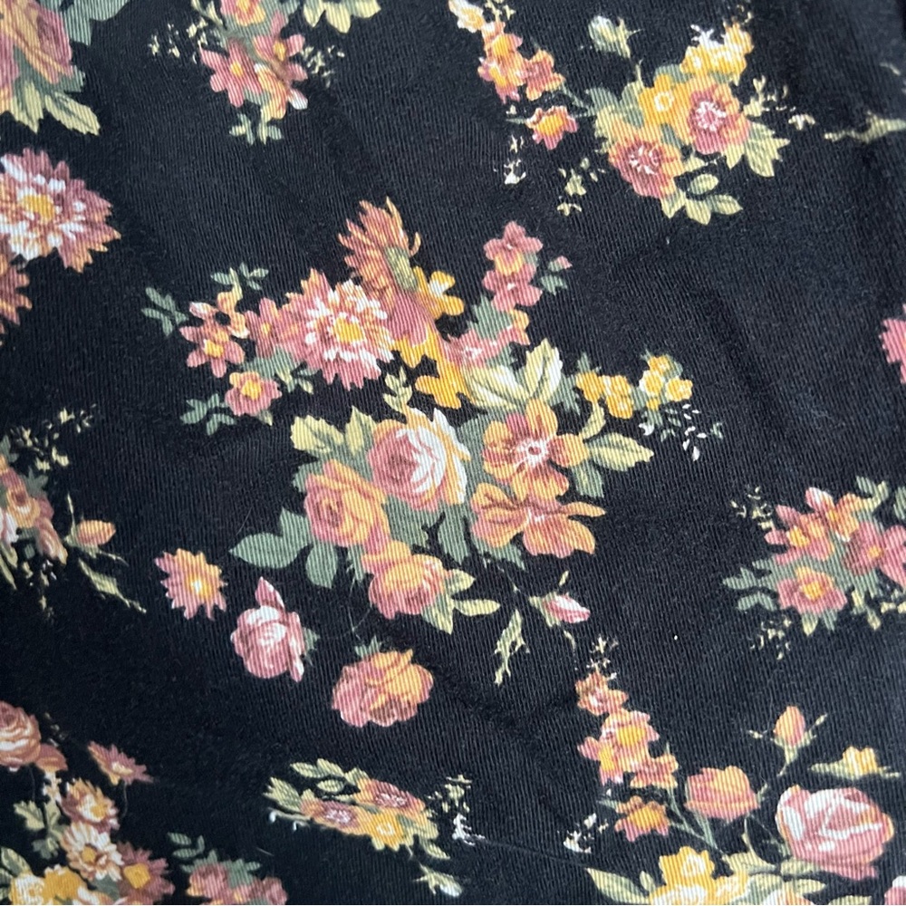 American Apparel Twill Joggers in Floral Pattern